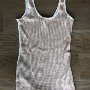 Express gold beaded tank